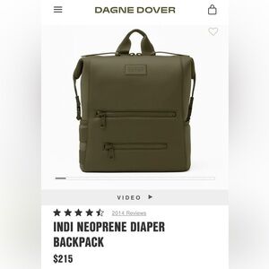 Large Dagne Dover Indi Diaper Backpack